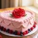 heart shaped cake