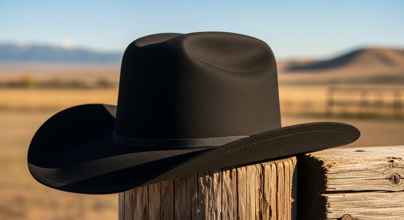 black cowboy hat​